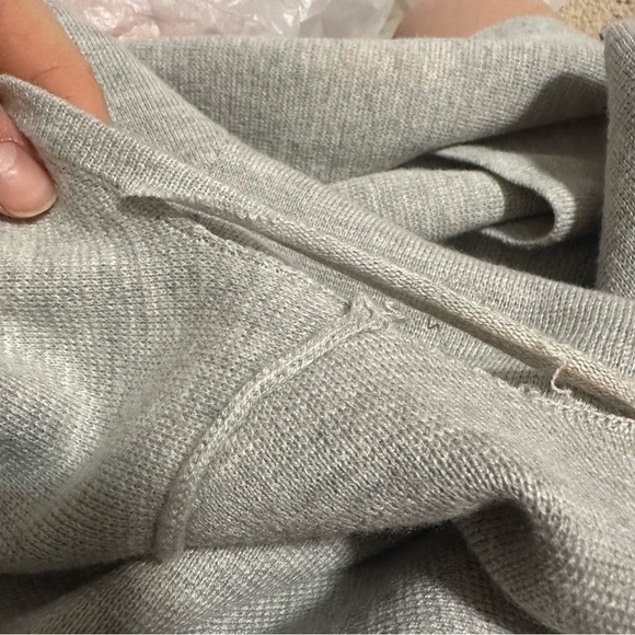 J crew Juliette collarless sweater blazer heather dove grey - Picture 4 of 4
